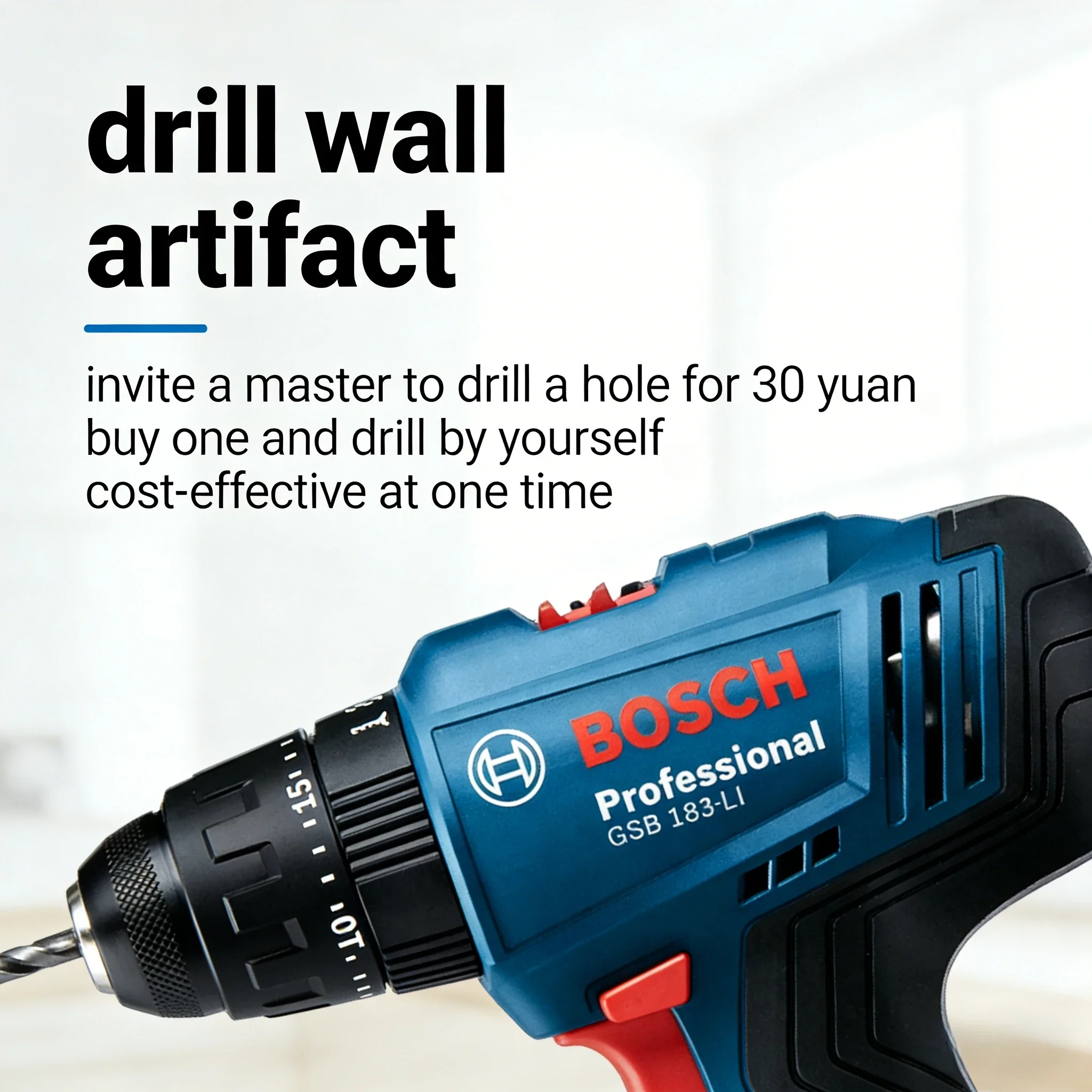 Brushless Cordless Electric Drill 18V - Bosch GSB183-LI 18V Akku-Schlagbohrschrauber mit hohem