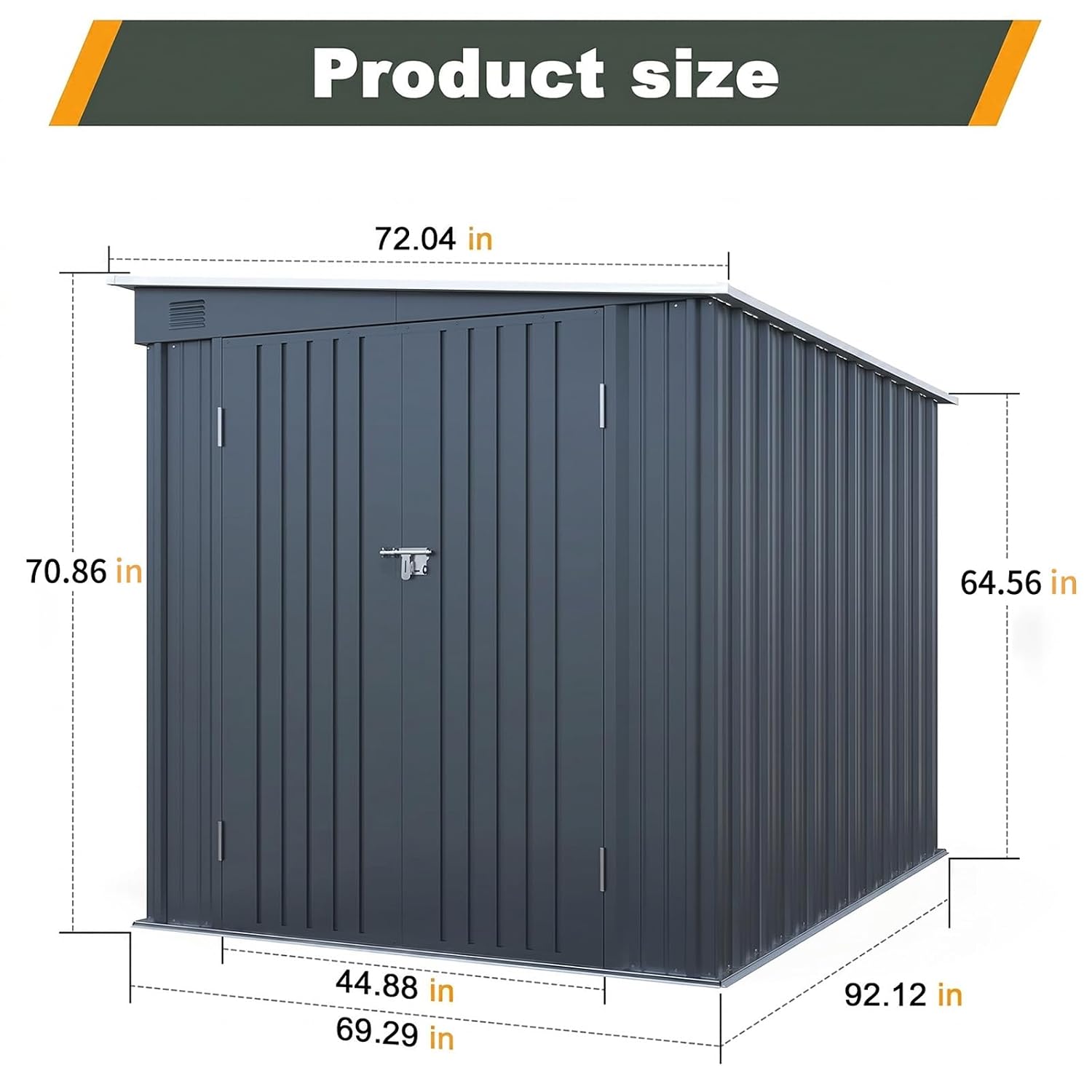 6x8 FT Metall-Schuppen mit abs – Garden Tools Bewertung und Preis
