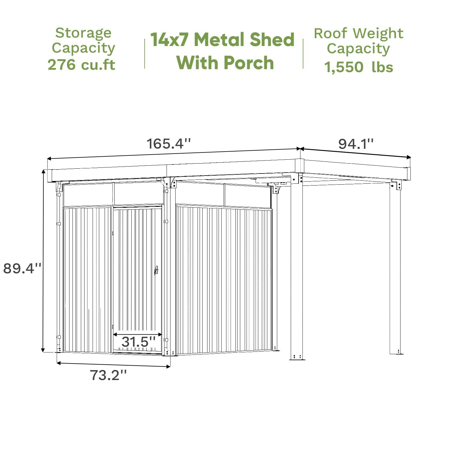 14x7 FT Outdoor-Metall-Gerätes – Garden Tools Bewertung und Preis